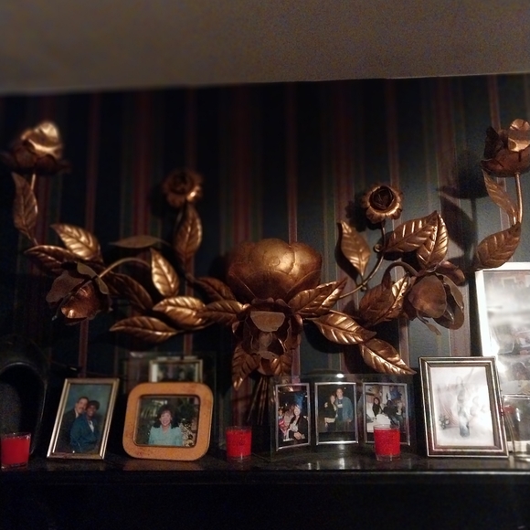 Vintage sponce flower wall lights - Picture 2 of 2